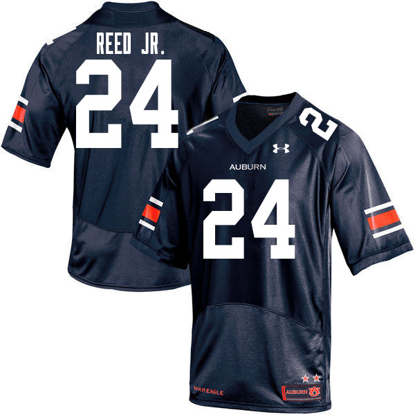 Men's Auburn Tigers #24 Eric Reed Jr. Navy 2020 College Stitched Football Jersey